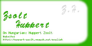 zsolt huppert business card